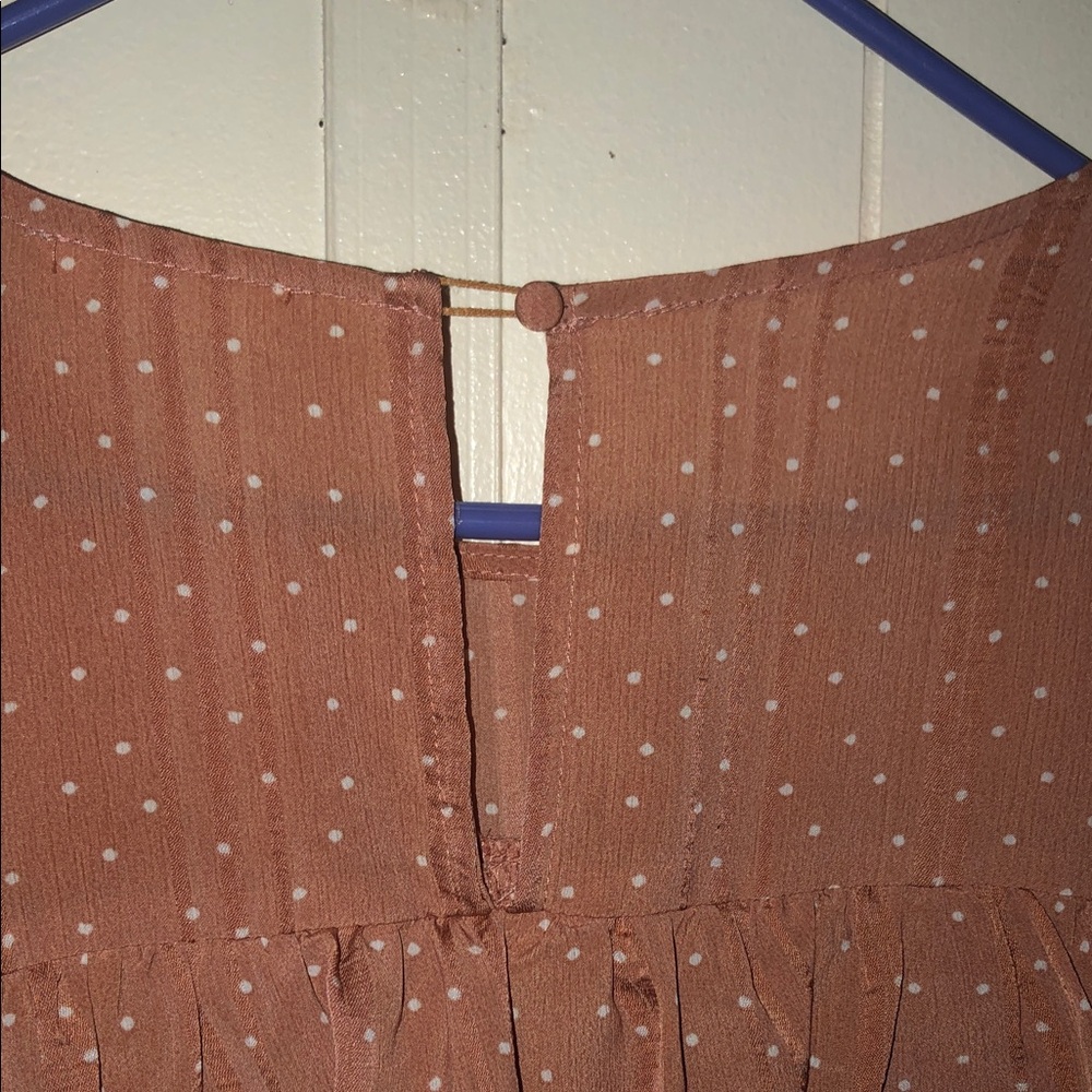 Storia Terracotta Ruffle Blouse - Picture 4 of 4